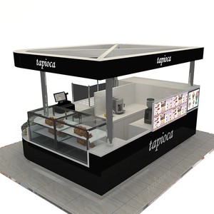 Design di Piccola Caffetteria, Allestimento Interno di Negozio di Caffè, Espositore di Alta Qualità per Caffetteria - Product Image 5
