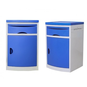 เฟอร์นิเจอร์ห้องพักในโรงพยาบาล โต๊ะข้างเตียงพลาสติก ABS พร้อมล้อเลื่อน - Product Image 1