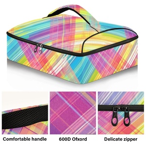 Sac isotherme de livraison de repas et de pique-nique grande capacité, design arc-en-ciel, pour garder au chaud ou au froid, sac à pizza isolé - Product Image 2