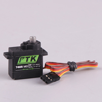 PTK 7465W MG 9g Servo numérique 180 ° 1/8 Servo 5kg Servo de voiture RC à voilure fixe engrenage en métal étanche pour Drones accessoires échelle 1/8