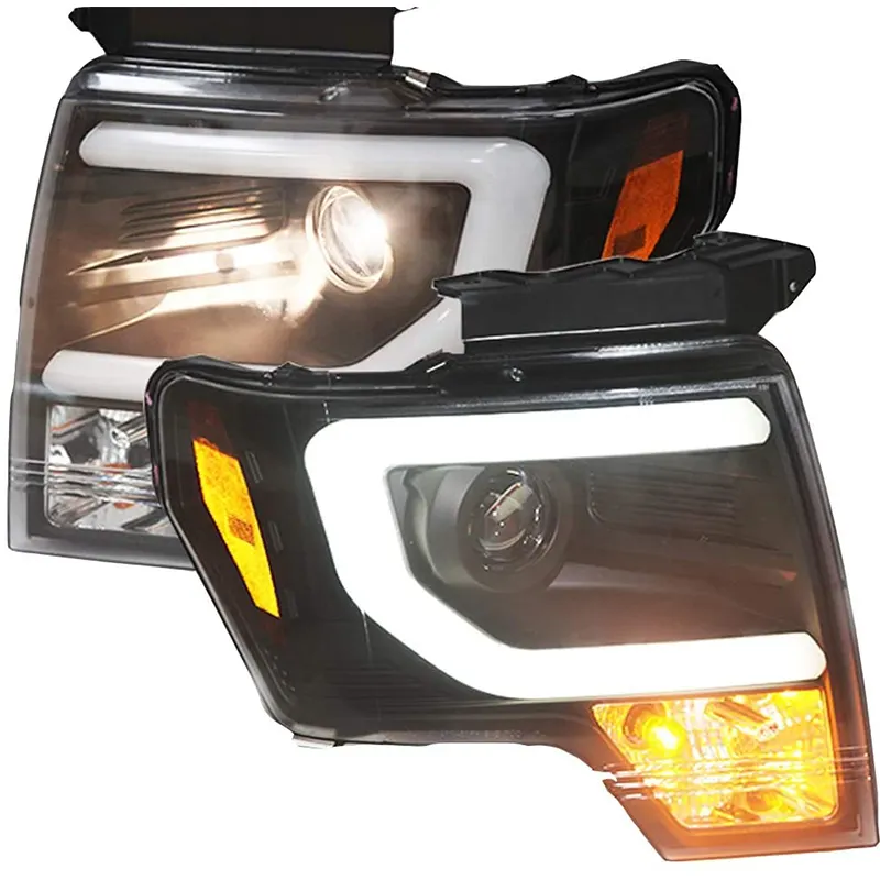 Voor Ford Raptor F-150 C Stijl Led Hoofd Licht Achterlamp 2013 Tot 2014 Jaar