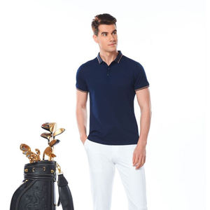 Polo personalizado <span class=keywords><strong>Berserk</strong></span> sublimación diseño su logotipo marca poliéster Spandex Polo manga corta Camiseta algodón Golf hombres polos - Product Image 2