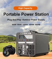 Batterie Externe Portable 220V pour Extérieur 600-2000W, Coque en Alliage, Contrôle par Application, pour Voyages en Voiture, Camping, Diffusion en Direct, Marché Nocturne