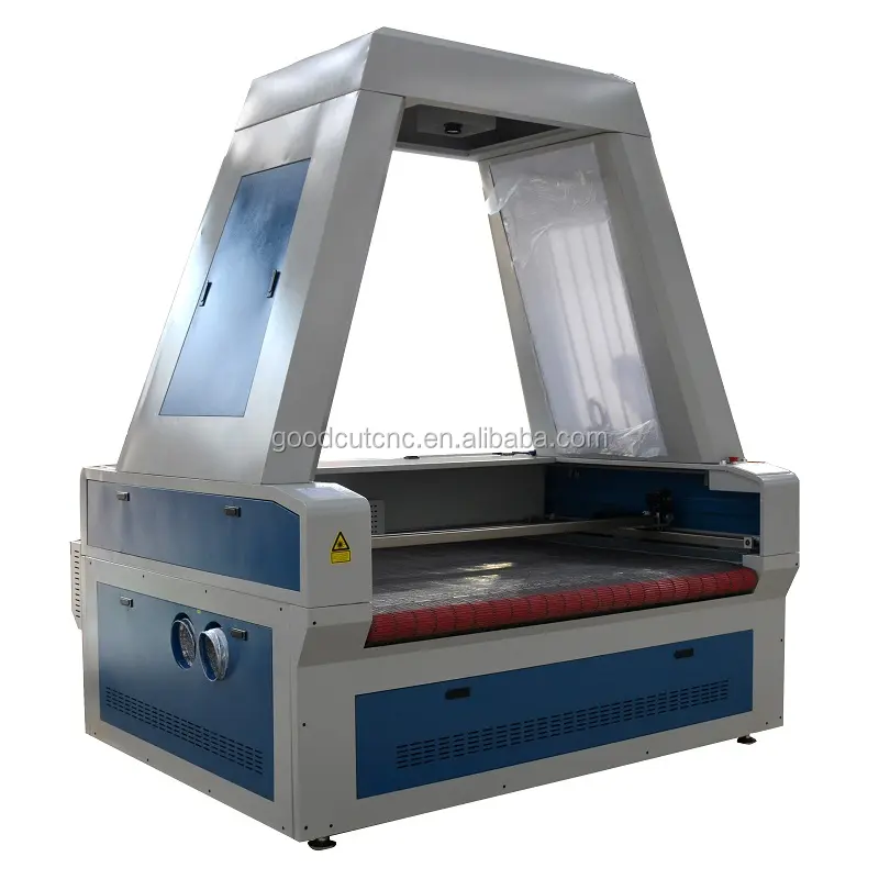 computer controlled ccd camera co2 laser machine with auto feeder for cutting fabric