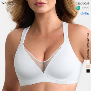 Sujetador deportivo de malla transpirable y cómodo <span class=keywords><strong>para</strong></span> mujer, talla <span class=keywords><strong>grande</strong></span>, con efecto push-up, de la marca Waistdear, al por mayor. - Product Image 1