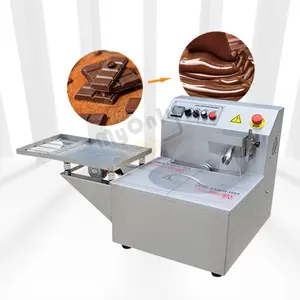 Commerciële Tafelbladwiellijst 15Kg Chocolade Omhult Tafeltemper Machine Om Chocolade Te Smelten