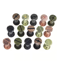 Vis de reliure Chicago en acier au carbone couleur cuivre 4mm-50mm, rivets mâles et femelles pour albums photo, calendriers, recettes, menus
