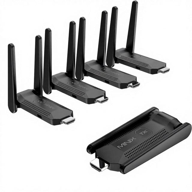 Minix Wireless for Adapter 1080p 164ft/50m 60Hz 5GHz Plug Play Multi-Screen Expansion Screen Mirroring for