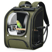 Sac à dos de voyage pour oiseaux de compagnie, transparent, respirant, anti-évasion, cage portable pour perruche et calopsitte