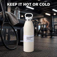 Bouteille d'eau sport double paroi en acier inoxydable avec poignée portable, tasse isotherme classique pour eau, Coca, voyage, Milkabox