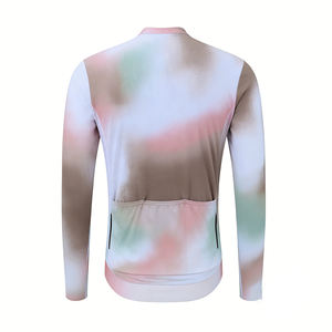 Maillot de <span class=keywords><strong>cyclisme</strong></span> pour femmes, coupe ajustée, dégradé de couleur, respirant, résistant aux rayures, vêtements de <span class=keywords><strong>cyclisme</strong></span> professionnels, équipement d'entraînement, impression de logo - Product Image 2