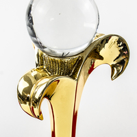 Vente en gros de médailles en résine de cristal personnalisées avec logo personnalisé K9 trophée en verre de reconstitution historique pour championnat