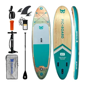 Inflatable SUP BOARD PIC BOARD ทั้งหมด OEM ขายส่งยืนขึ้นบอร์ดพาย 1 1 '8'* 35'* 6'