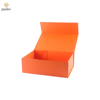 Boîtes rigides pliables en papier kraft avec fermeture magnétique biodégradable Paclov, respectueuses de l'environnement, pour l'emballage de chaussures et d'accessoires vestimentaires
