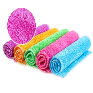 Chiffon de nettoyage en microfibre en fibre de bambou naturelle ultra-fine écologique, sans perte de fibres - Product Image 2