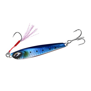 NOEBY 60g <span class=keywords><strong>Sardine</strong></span> Slide Jig Leurre de pêche en métal longue distance avec crochet Jig Leurres d'eau salée en métal - Product Image 6