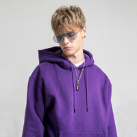 Sudadera con Capucha Corta Personalizada con Bordado, Tallas Grandes, Unisex, de Alta Calidad, Gruesa, Ecológica, Transpirable, Tejido de Spandex/Algodón