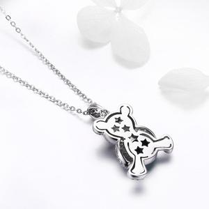 BAGREER SCN265 <span class=keywords><strong>collana</strong></span> d'argento 925 con orso carino all'ingrosso verde zircone per le donne e le ragazze per feste ricorrenze - Product Image 5