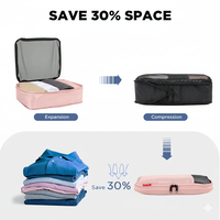 Vente en gros Personnaliser Voyage Bagages Organisateur Sac Ensemble 5PCS Sac de Rangement Vêtements Sous-Vêtements Emballage Cube Ensemble