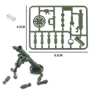 WW2 máquina pesada militar M252 mortero 2nd figura de batalla Ejército alemán EE. UU. militar bloques de construcción ladrillos juguete - Product Image 4