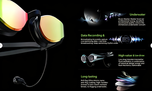 Gafas <span class=keywords><strong>de</strong></span> Natación Inteligentes Solla Wave 2026, Antivaho, Duraderas, Ligeras, <span class=keywords><strong>de</strong></span> Visión Amplia, con Música/Podcast, Datos Visuales <span class=keywords><strong>de</strong></span> IA, para Natación y Buceo - Product Image 4