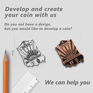 Moneda Conmemorativa Personalizada con Logotipo, Diseño Antiguo en Oro y Plata, Moneda de Aleación de Zinc y Latón Estampada, Moneda 3D, Colecciones de Monedas Personalizadas - Product Image 2