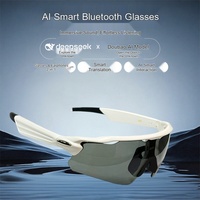 Gafas Inteligentes de Ciclismo con Bluetooth, Música, Traducción de Voz en Más de 100 Idiomas, Audio 2 en 1, Asistente IA