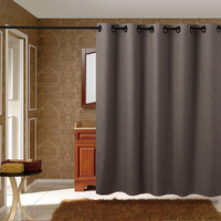 XinLan colore puro addensare impermeabile a prova di latte doccia tenda da bagno tende della finestra del bagno