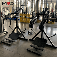 Rack d'entraînement en acier pour squats et soulevés de mollets, à charge par plaques, pour le renforcement des mollets en salle de sport
