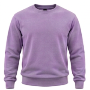 Mens Lavender Solid Sweatshirt Warm Fleece Crew Neck <b>Pullover</b> Plain Casual Wear Soft Comfortable Winter Athletic <b>Jumper</b> - Product Image 1