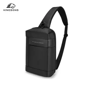 BSCI wholesale supplier Kingsons multi-functional sling bag crossbody backpack for men waterproof anti- theft shoulder pack