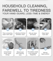 Échantillon gratuit d'épurateur électrique d'épurateur de cuisine à usage domestique d'épurateur de rotation sans fil brosse de nettoyage automatique à usages multiples éponge en plastique