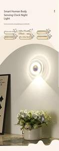 Foco creativo inteligente Cuerpo Humano Sensor luz hogar inalámbrico LED lámpara dormitorio armario inodoro lámpara pasillo noche Luz - Product Image 2