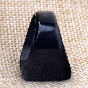 Bague carrée en acier inoxydable 18 mm gravée au laser avec motif de <span class=keywords><strong>jeu</strong></span> PUBG, bijou de mode pour homme, cadeau, couleur noire - Product Image 2