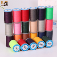 Fil de cire rond en Polyester cousu à la main pour bracelet