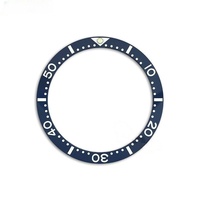 Insert de lunette en céramique plate JGCF 38mm*31.5mm pour montres SKX007 SKX009 – Pièces de rechange