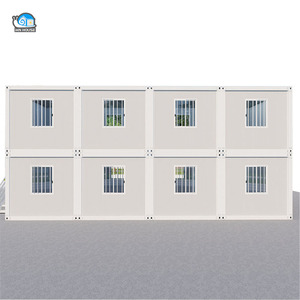 Tùy Chỉnh Bánh Sandwich Bảng Điều Chỉnh Khung Thép Đúc Sẵn <span class=keywords><strong>Container</strong></span> Nhà Ký Túc Xá Hai Lớp Phẳng Gói Phòng Di Chuyển Nhà - Product Image 3