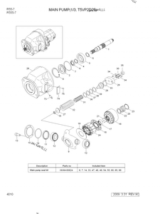 Pompe hydraulique AP2D25 AP2D28 pour pièces d'excavatrice R55-7 R60-5 R60-7 31M8-10020 31M8-10010 31M8-10021 31M8-10011 - Product Image 3