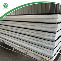 Panel de Techo y Pared de Acero Galvanizado EPS Sandwich de 50-200 mm, Personalizado de Fábrica, Interior Completamente Tecnológico, Resistente al Fuego y Ecológico