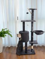 Arbre à chat de luxe de grande taille en gros avec table à grimper et colonne à grimper en sisal pour chats et chatons