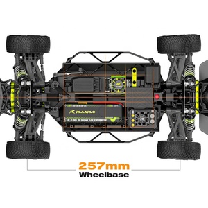 RLAARLO XTS 1/10 스케일 XTS-F10 2.4G RC 랠리 드리프트 카 4WD 브러시리스 모터 원격 제어 트럭 알루미늄 메탈 카본 파이버 RTR - Product Image 6