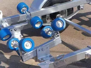 New Design 4meter Trailer Pontoon Boat Rubber Rollers For Boat Trailer