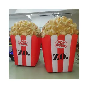 Giant Advertising Inflatable Custom Inflatable Popcorn Model For Promotion