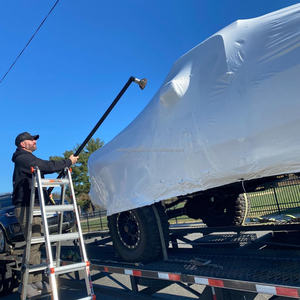 מפעל אספקה 10 מיל לבן לחות הוכחה פה מבריק מכה דפוס חום לכווץ סרט לעטוף עבור אריזת ציוד כבד אריזת ציוד כבד - Product Image 4