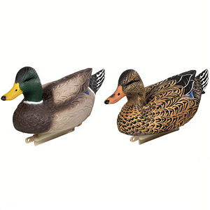 Pato de cabeza verde, macho y hembra, cebo de goma suave EVA, modelo de pato, pato de plástico, pato de cola larga, pato de cuello rojo - Product Image 1