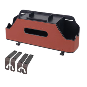Vente chaude Personnalisé Multifonctionnel Organisateur De Voiture Siège Arrière Stockage Boîte De Mouchoirs Boîte De Papier pour Véhicule - Product Image 3