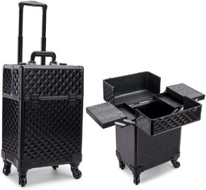 Boîte de rangement pour Nail Art à roulettes personnalisable, organisateur de vernis à ongles de grande capacité, chariot de maquillage, fermeture ouverte, <span class=keywords><strong>valise</strong></span> cosmétique - Product Image 2