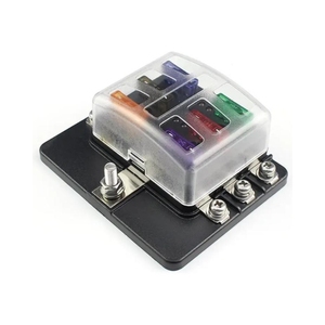 Boîtier de fusibles micro 2 <span class=keywords><strong>ATR</strong></span> APT 16 AWG de 6 pouces avec support de lame de fusible de voiture, bloc de fusibles étanche à LED et bornes - Product Image 6