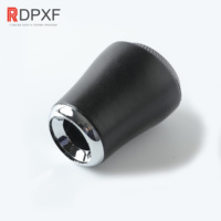 Pour Fiat Audi Nissan pour Renault Opel Chevrolet Bouton de levier de vitesses ergonomique en cuir 5/6 vitesses