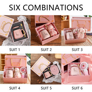 Modernes, Schlichtes Design: Personalisierbare Keramik-Wasserbecher mit Deckel, Hochzeits- und Party-Souvenir-Set, Geschenkbox, Eröffnungsgeschenk für Gäste - Product Image 4